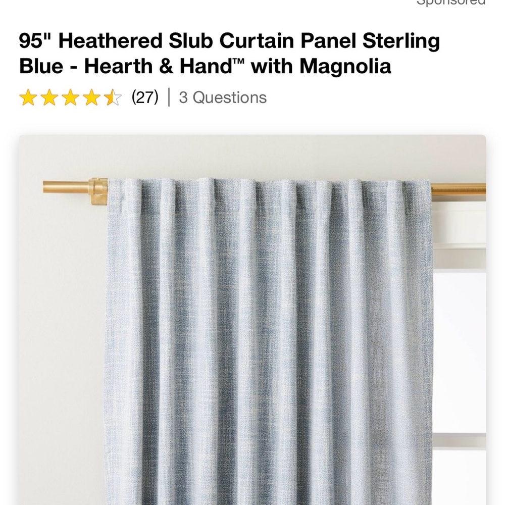 Hearth & Hand with Magnolia curtain
